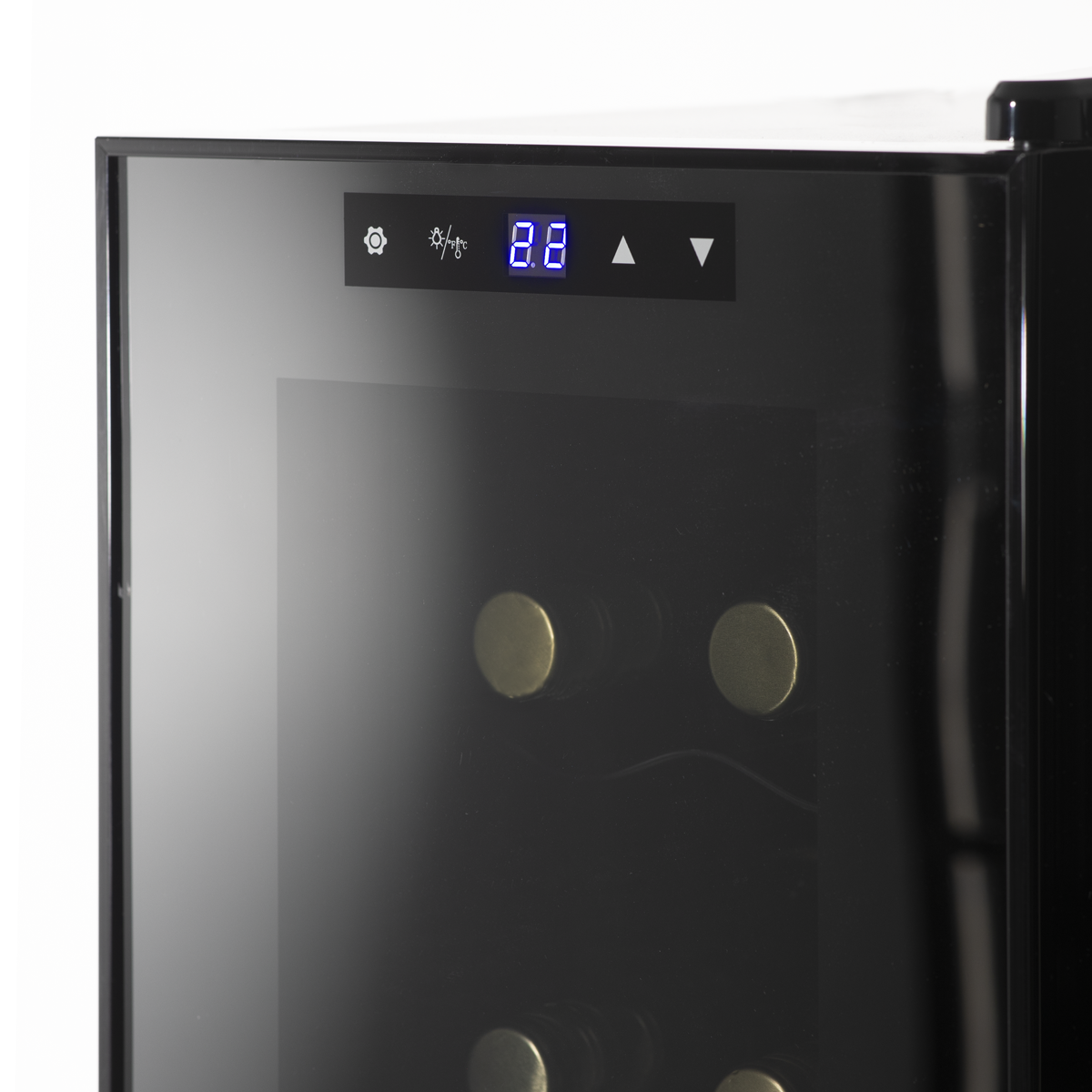 Baridi Wine Cooler Fridge, 12 Bottle, Black (DH73) (Factory Refurbished A)