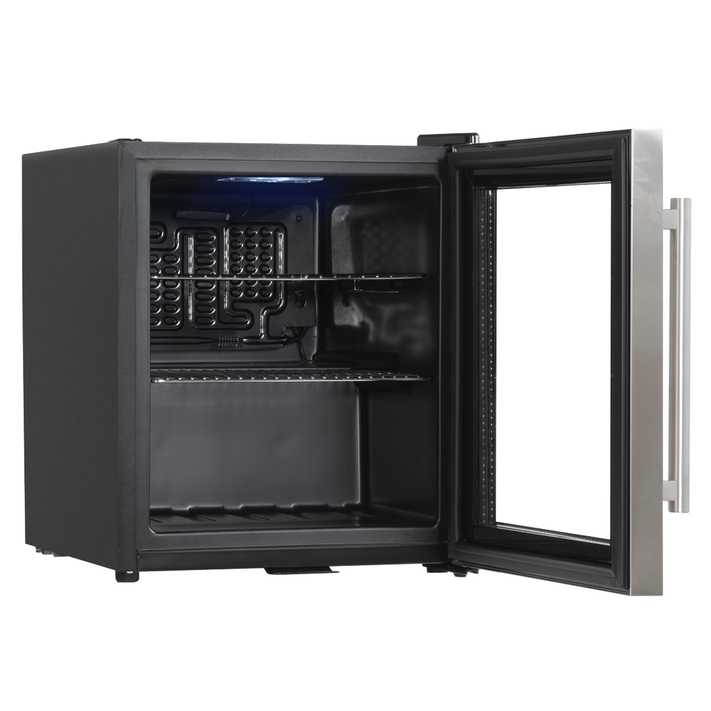 Baridi Beer & Drinks Mini Fridge, 50L Capacity, Stainless Steel (DH75) (Factory Refurbished A)