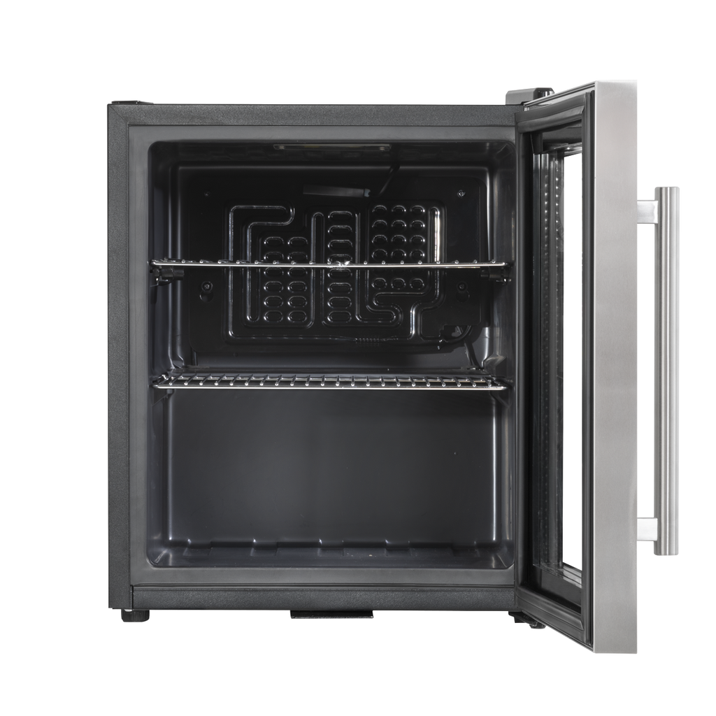 Baridi Beer & Drinks Mini Fridge, 50L Capacity, Stainless Steel (DH75) (Factory Refurbished A)