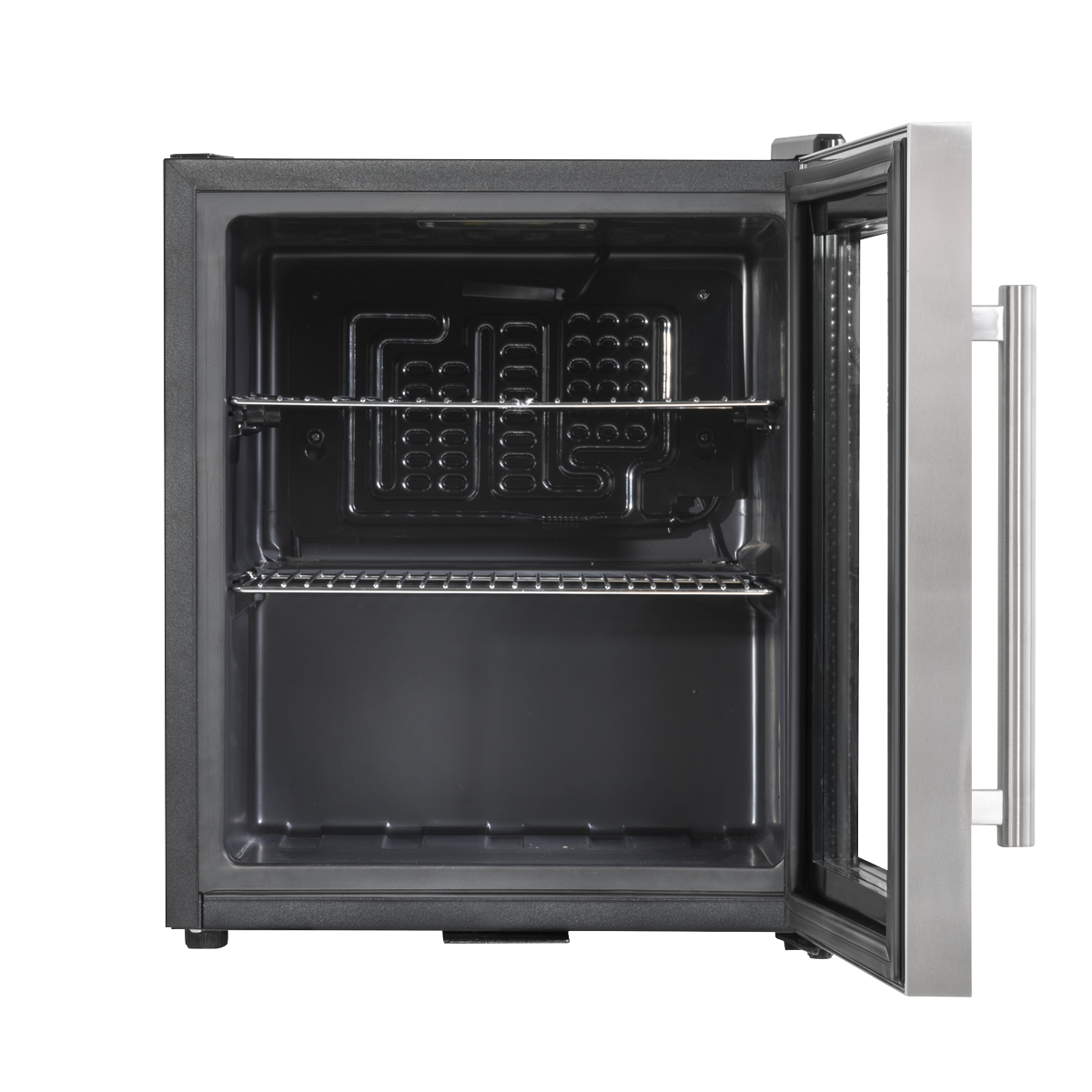 Baridi Beer & Drinks Mini Fridge, 50L Capacity, Stainless Steel (DH75) (Factory Refurbished A)