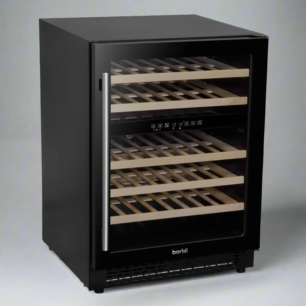 Baridi 46 Bottle Under-Counter/Freestanding Dual Zone Fridge & Cooler 60cm