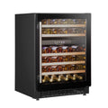 Baridi Dual Zone Under-Counter Wine Cooler Fridge, 46 Bottle, Black (DH79) (Factory Refurbished B)