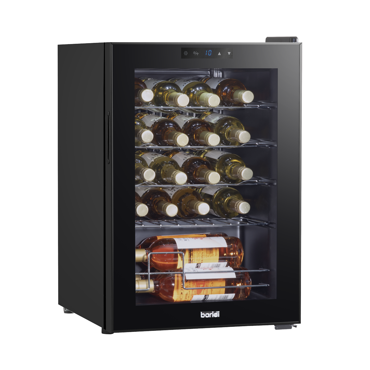 Baridi Wine Cooler Fridge, 20 Bottle, Black (DH8) (Factory Refurbished A)