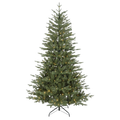 Dellonda Pre-Lit Hinged Christmas Tree with 190 LED Lights, 5ft/150cm (DH80)