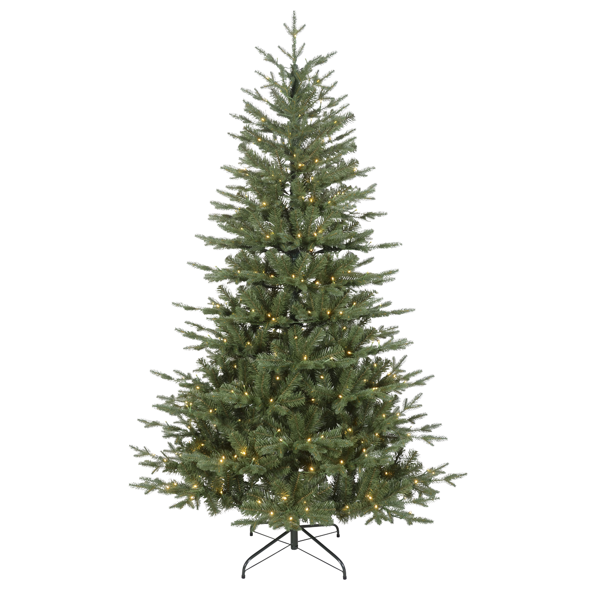 Dellonda Pre-Lit Hinged Christmas Tree with 190 LED Lights, 5ft/150cm (DH80)