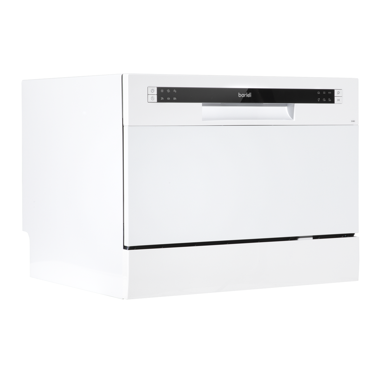Baridi Tabletop Dishwasher 6 Place Settings 6.5L Capacity - White