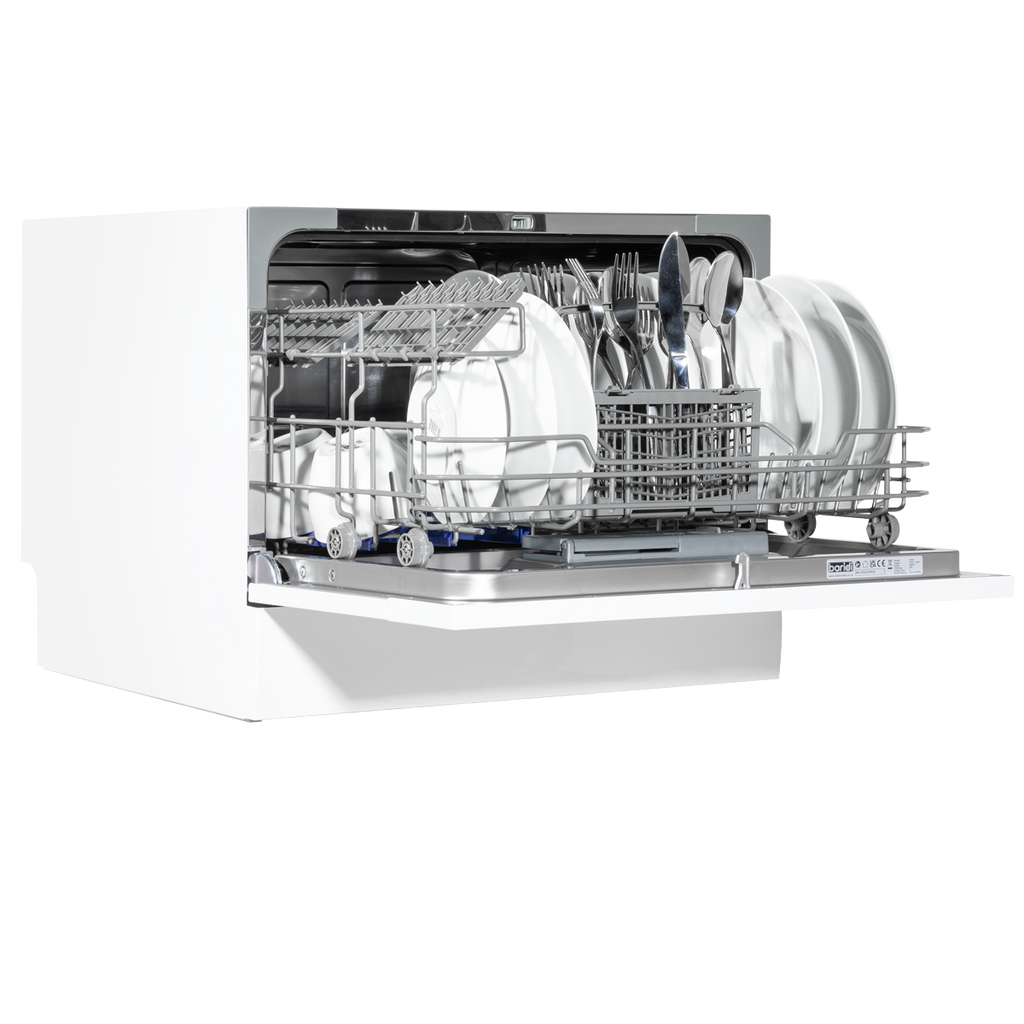 Baridi Tabletop Dishwasher, 6 Place Settings, 6.5L Capacity, White (DH83)