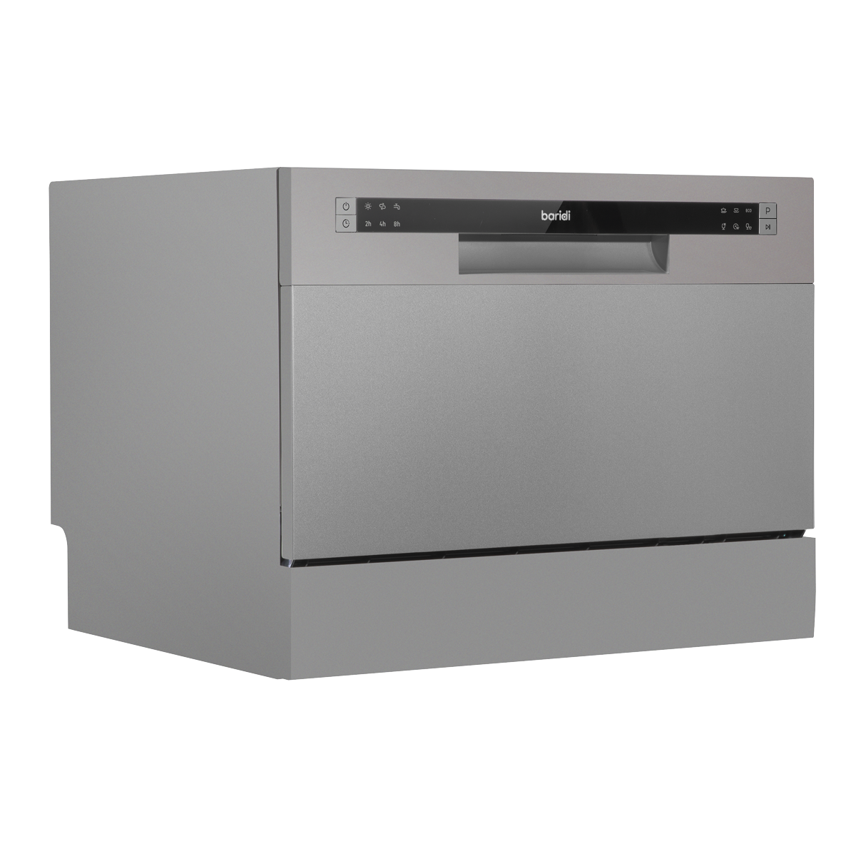 Baridi Tabletop Dishwasher, 6 Place Settings, 6.5L Capacity, Silver (DH84)