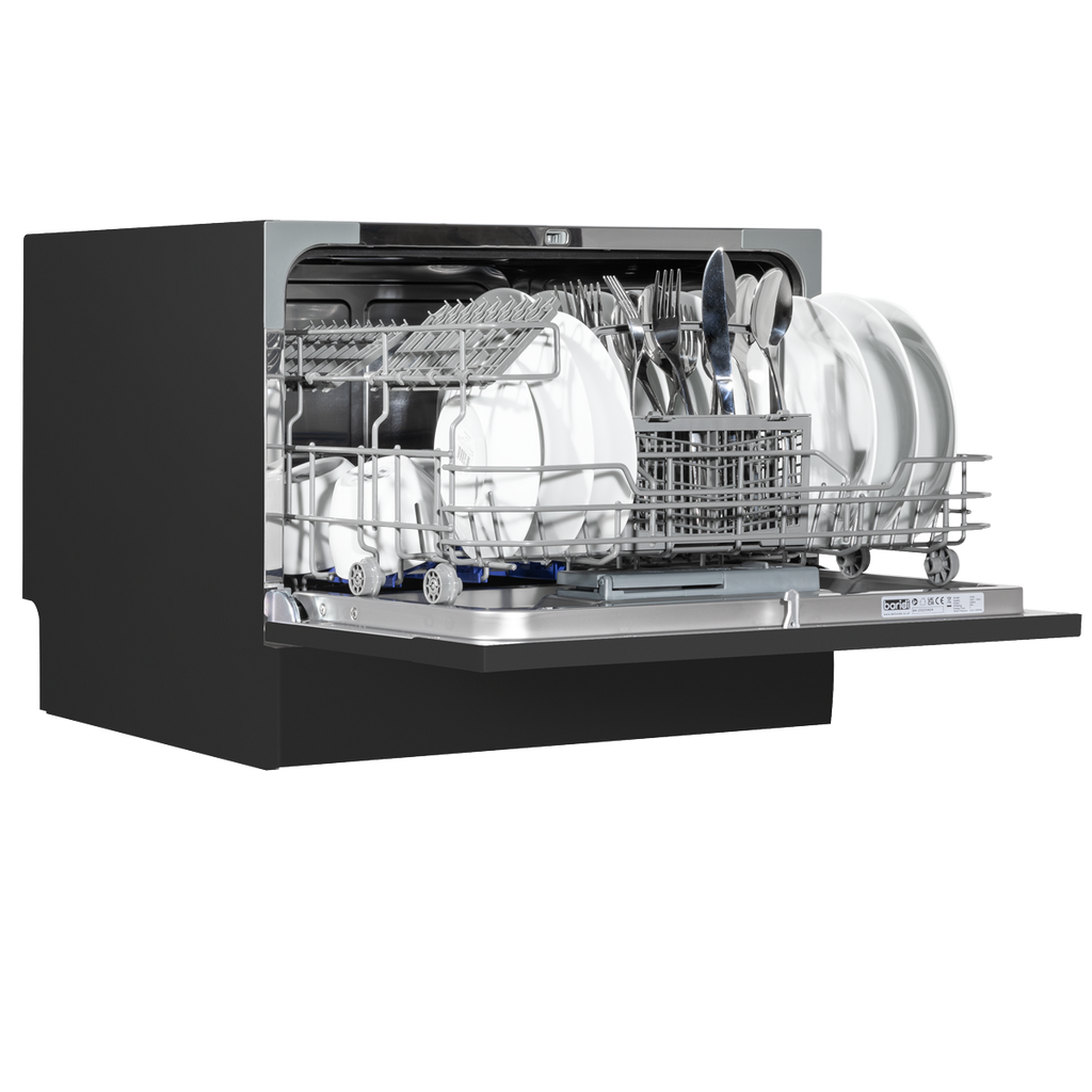 Baridi Tabletop Dishwasher, 6 Place Settings, 6.5L Capacity, Black (DH85)