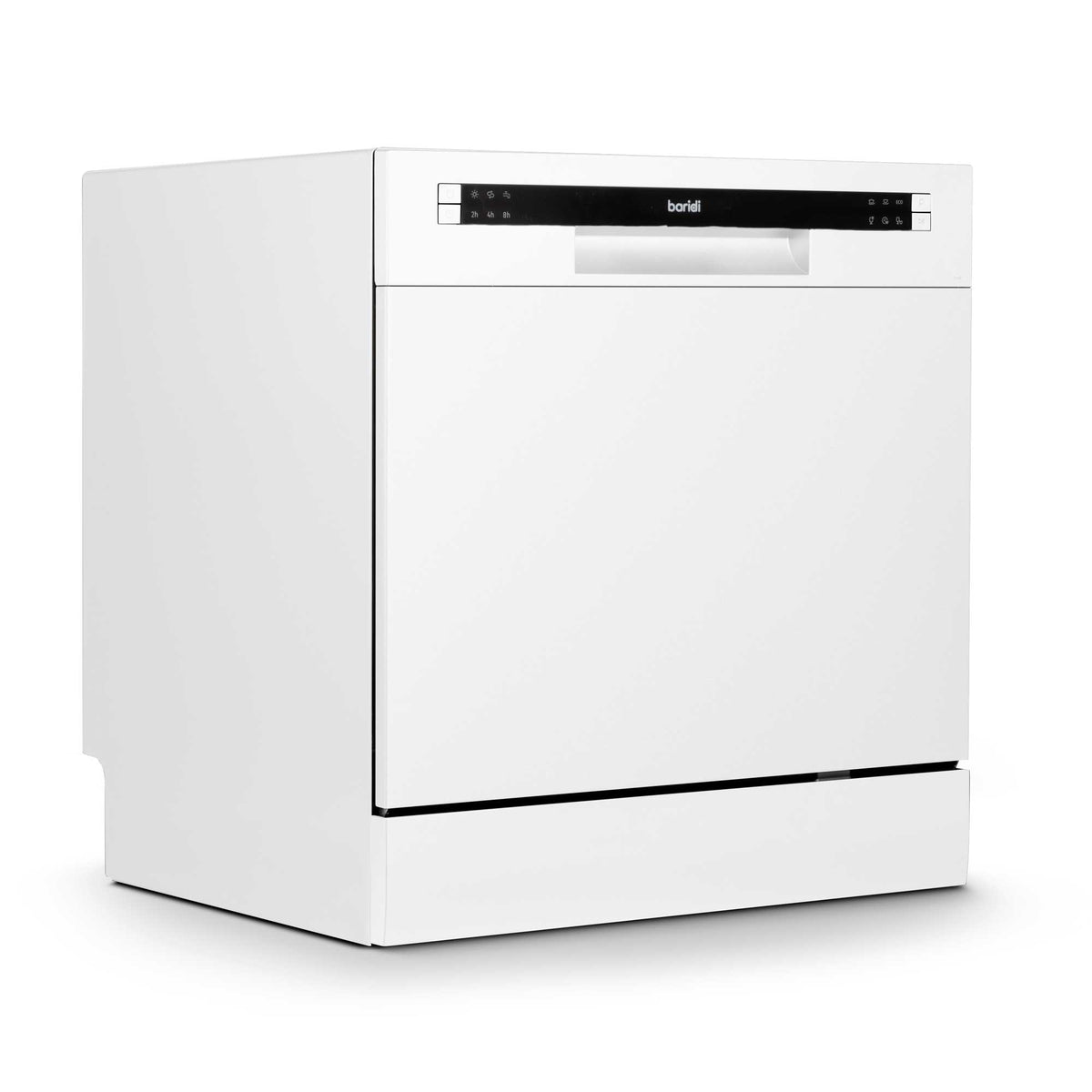 Baridi DH86 Compact Tabletop Counter Dishwasher, 8 Litre Capacity, 8 Place Settings, 6 Programmes, White
