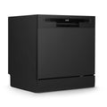 Baridi DH88 Compact Tabletop Counter Dishwasher, 8 Litre Capacity, 8 Place Settings, 6 Programmes, Black
