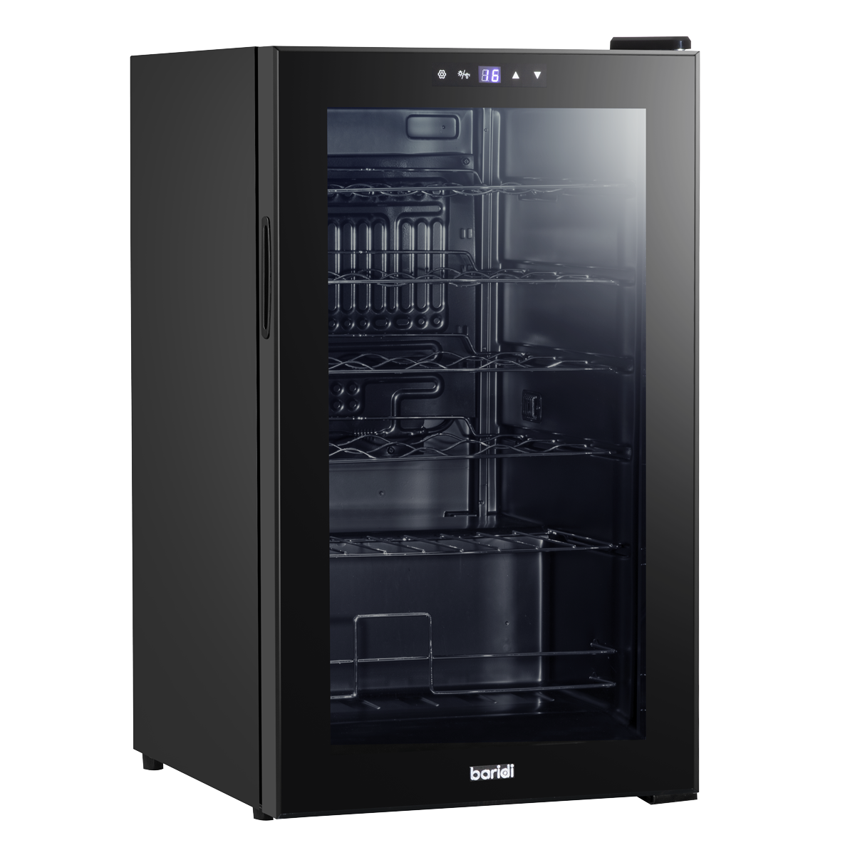 Baridi Wine Cooler Fridge, 24 Bottle, Black (DH9)