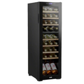 Baridi DH90 Dual Zone Wine Cooler Fridge with Digital Touchscreen Controls, LED Light, 27 Bottle Capacity, Black