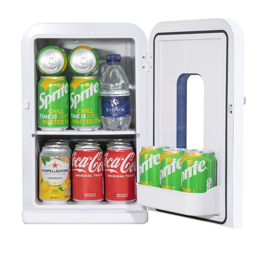 Baridi Mini Fridge/Warmer, 15L Capacity, White (DH94) (Factory Refurbished B)