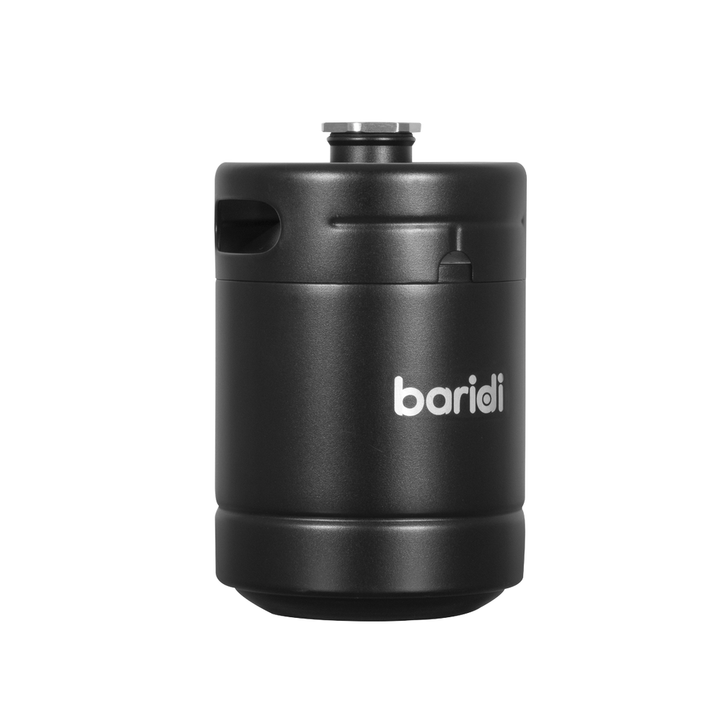 Baridi Stainless Steel Growler Keg, 2L Capacity, Black (DH99) (Factory Refurbished A)