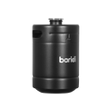 Baridi Stainless Steel Growler Keg, 2L Capacity, Black (DH99) (Factory Refurbished A)