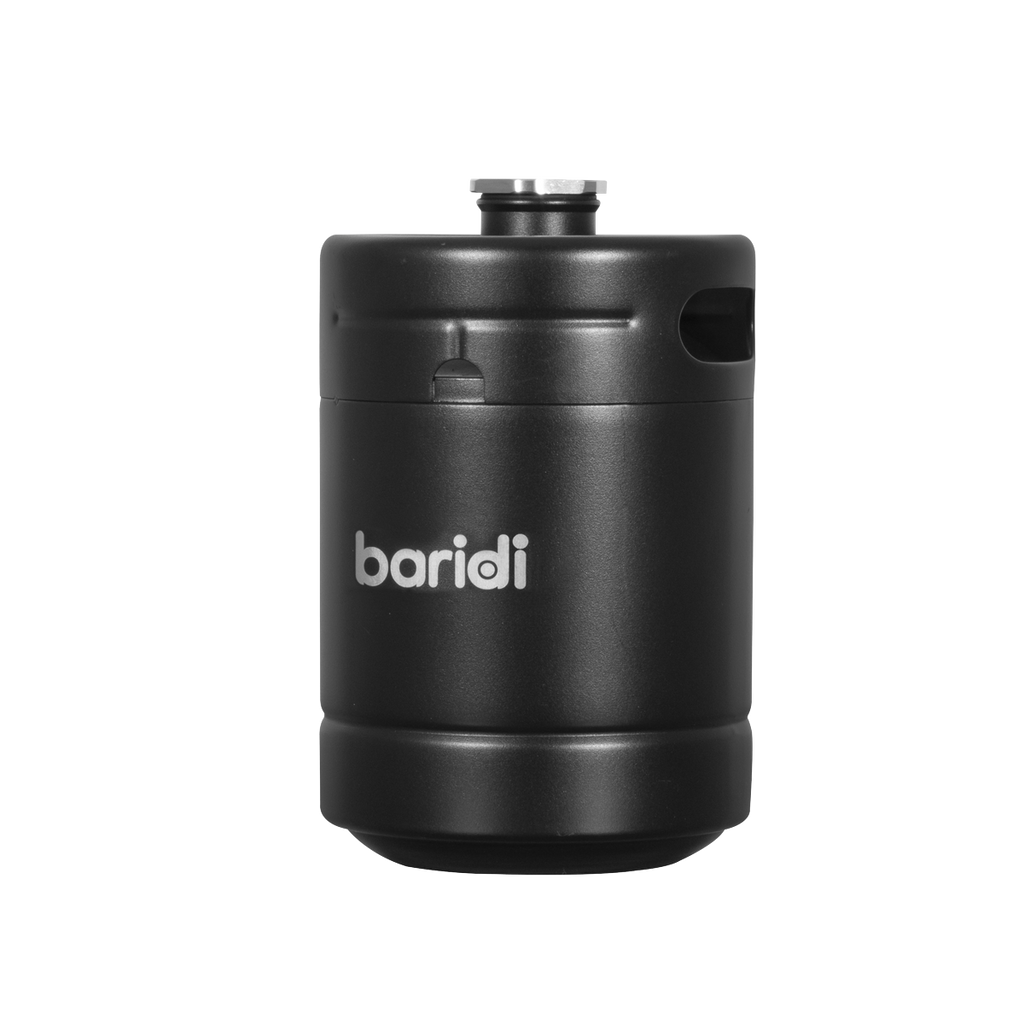 Baridi Stainless Steel Growler Keg, 2L Capacity, Black (DH99) (Factory Refurbished A)