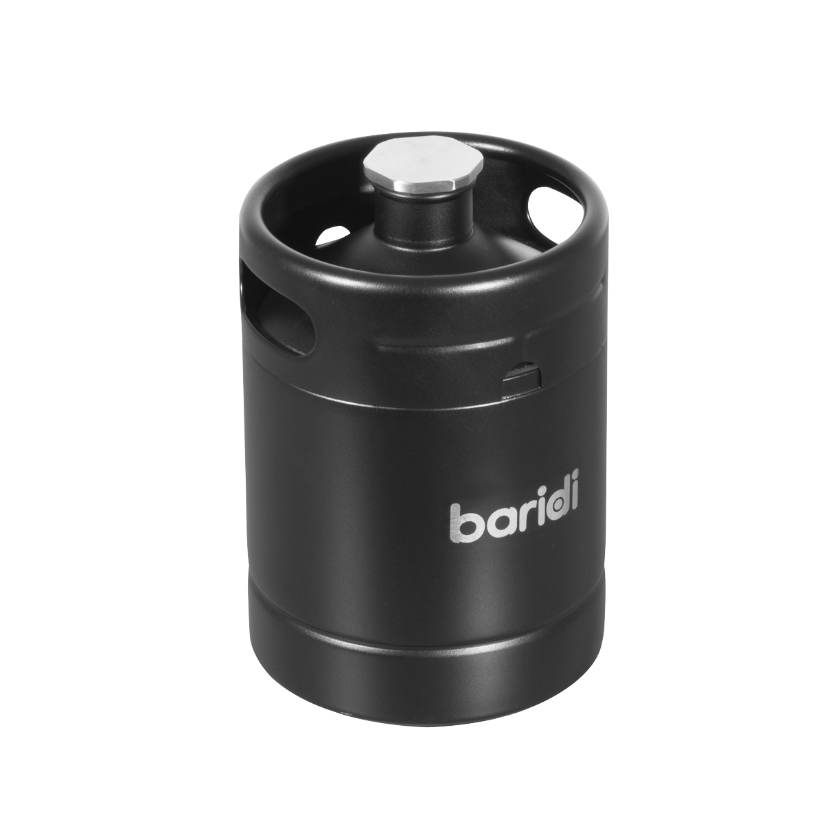 Baridi Stainless Steel Growler Keg, 2L Capacity, Black (DH99) (Factory Refurbished A)