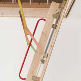 DJM Deluxe 3-Section Timber Loft Ladder with Insulated Hatch