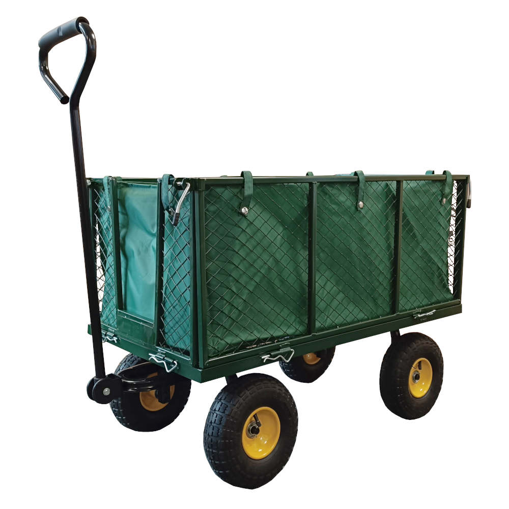 DJM Direct DJM1845 Heavy Duty Garden Outdoor Wheelbarrow Portable Storage Cart Trolley 300kg