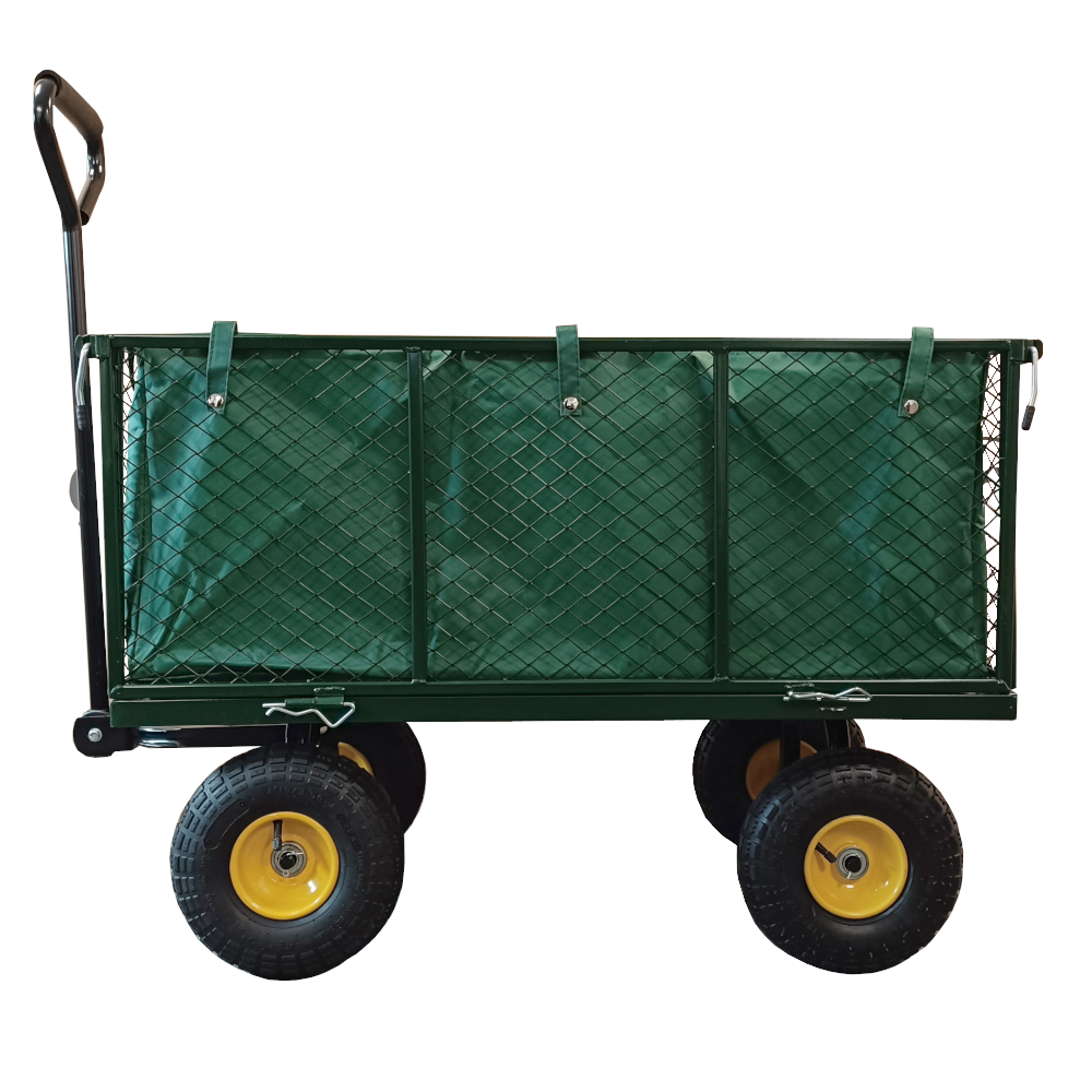 DJM Direct DJM1845 Heavy Duty Garden Outdoor Wheelbarrow Portable Storage Cart Trolley 300kg