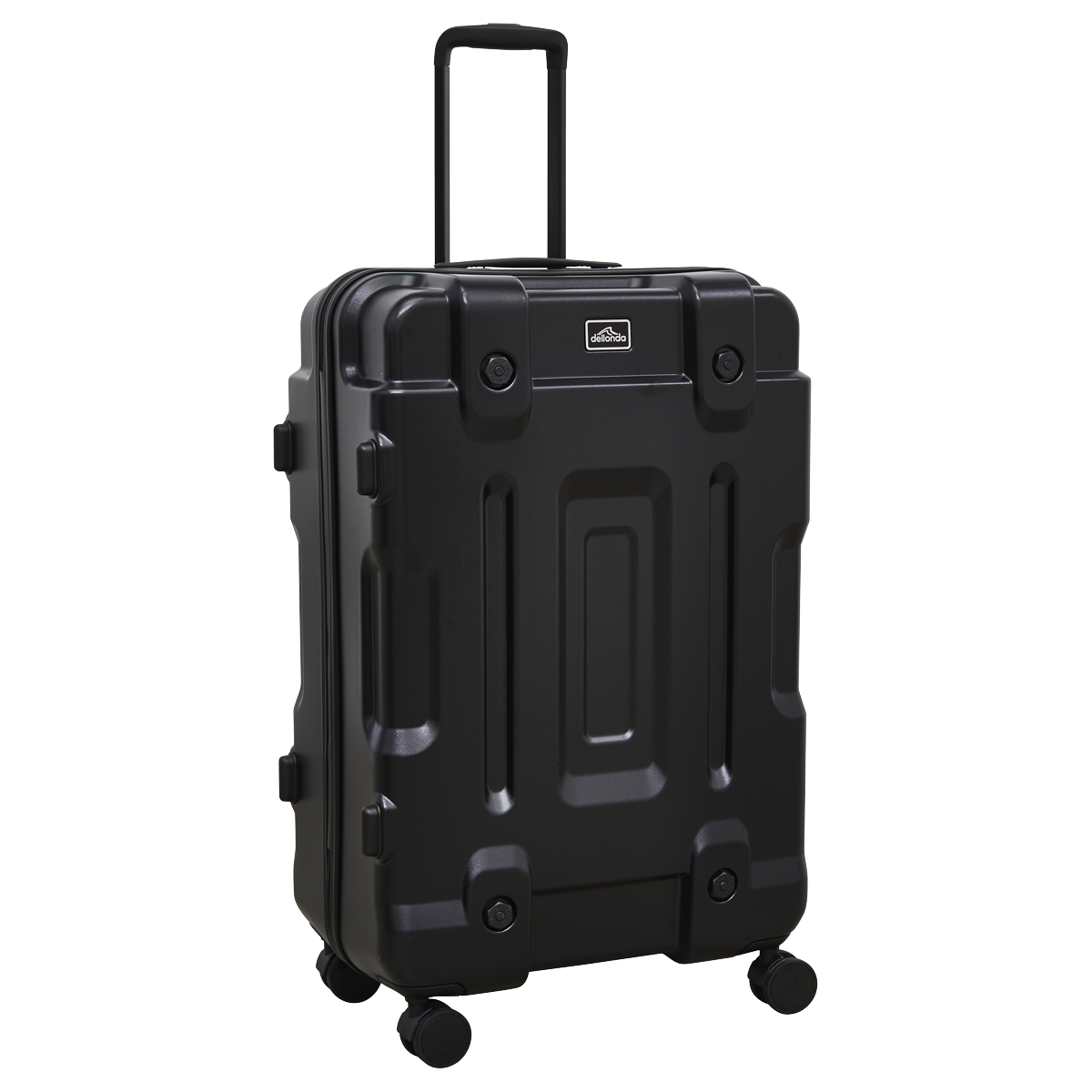 Dellonda Lightweight ABS Luggage Set with TSA Lock, 3-Piece, Black (DL10)
