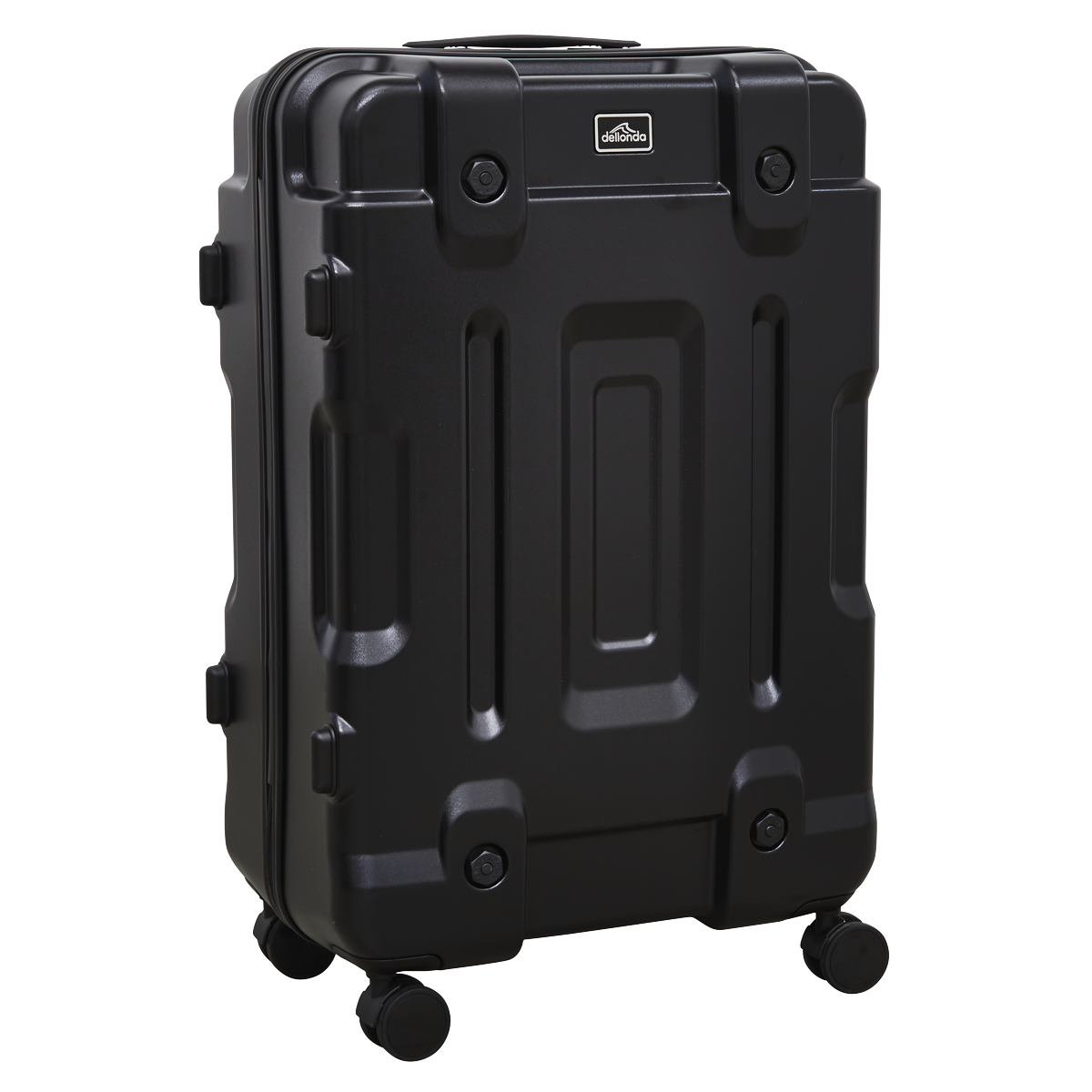 Dellonda Lightweight ABS Luggage Set with TSA Lock, 3-Piece, Black (DL10)