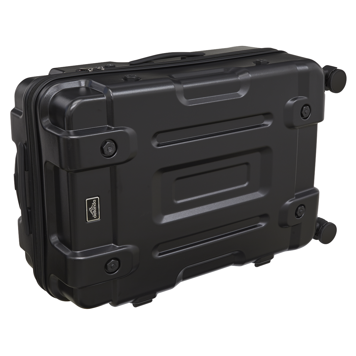 Dellonda Lightweight ABS Luggage Set with TSA Lock, 3-Piece, Black (DL10)