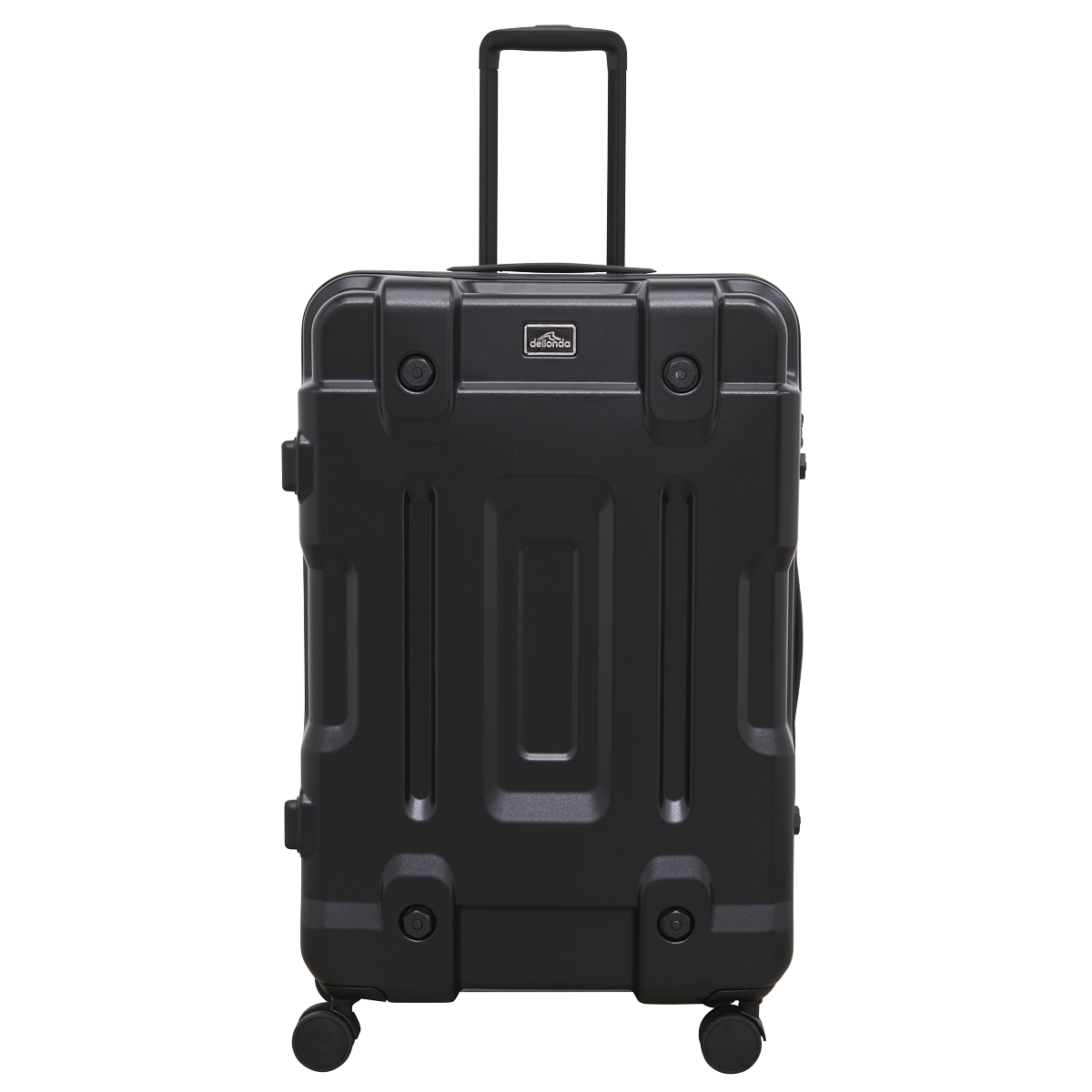 Dellonda Lightweight ABS Luggage Set with TSA Lock, 3-Piece, Black (DL10)