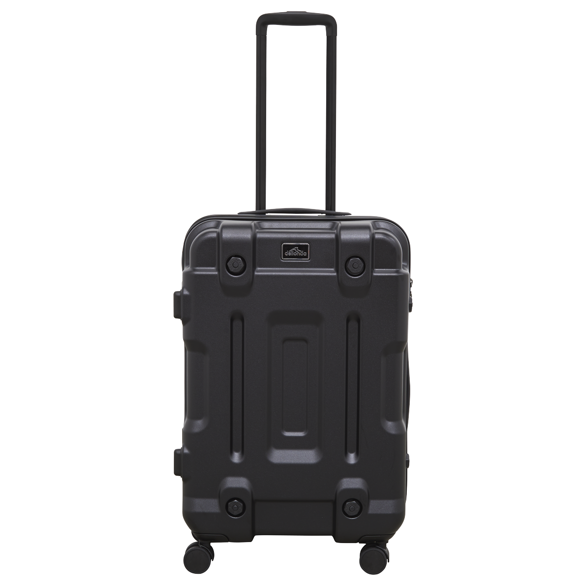 Dellonda Lightweight ABS Luggage Set with TSA Lock, 3-Piece, Black (DL10)