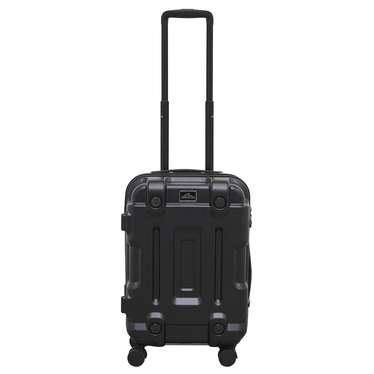 Dellonda Lightweight ABS Luggage Set with TSA Lock, 3-Piece, Black (DL10)