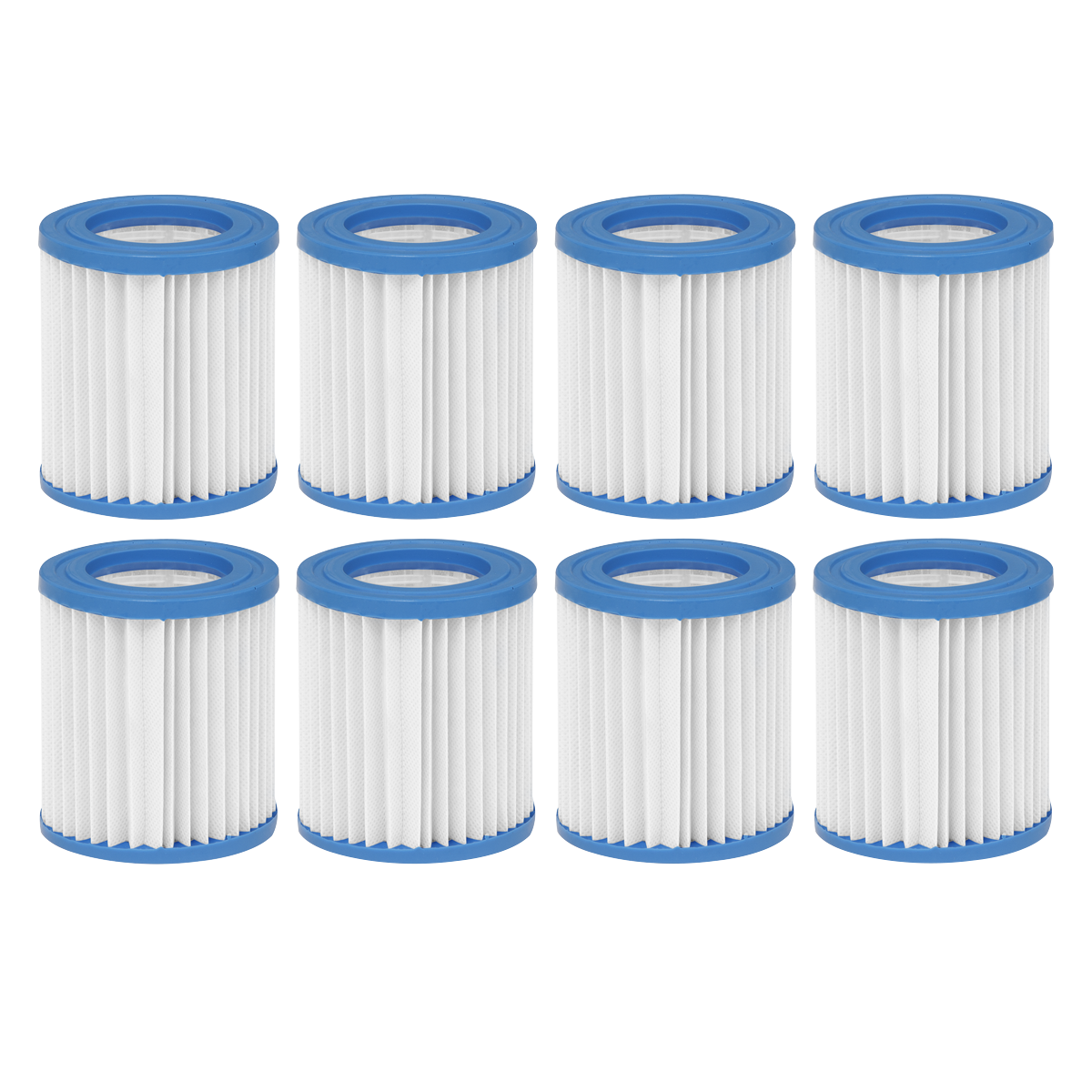 Dellonda Swimming Pool Filter Cartridge, Ø80 x 90mm, Pack of 8 (DL117)