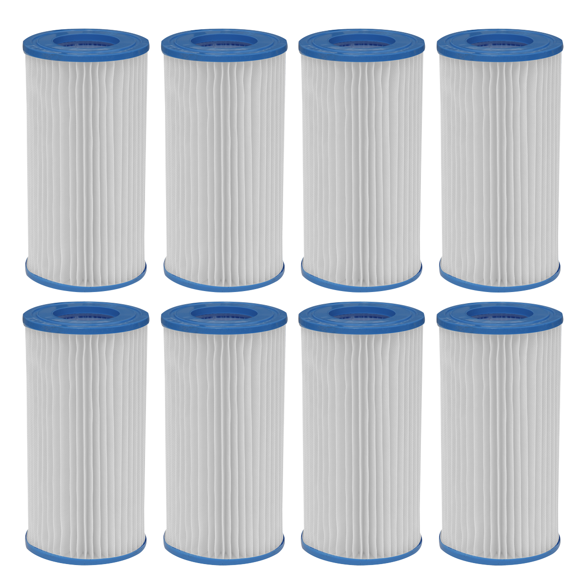 Dellonda Swimming Pool Filter Cartridge, Ø106 x 203mm, Pack of 8 (DH119)