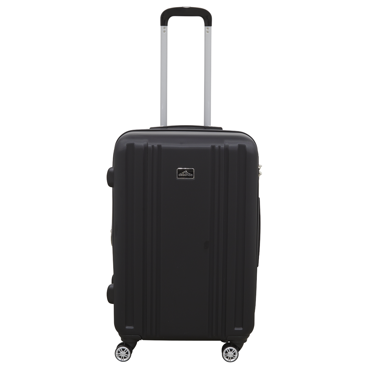 Dellonda Lightweight ABS Luggage Set with TSA Lock, 3-Piece, Black (DL11)