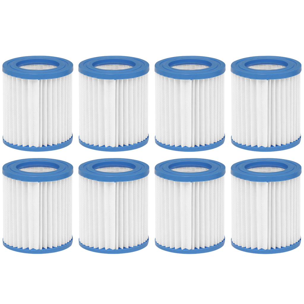 Dellonda Swimming Pool Filter Cartridge, Ø106 x 136mm, Pack of 8 (DL122)