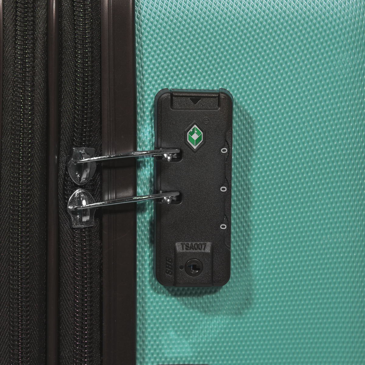 Dellonda Lightweight ABS Luggage Set with TSA Lock, 3-Piece, Teal (DL126)