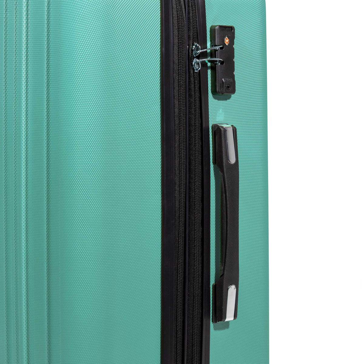 Dellonda Lightweight ABS Luggage Set with TSA Lock, 3-Piece, Teal (DL126)