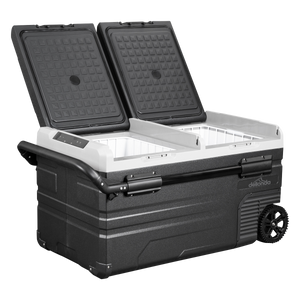 Dellonda DG127 Dual Zone Portable Fridge, Freezer & Cool Box with LED Display, 75 Litre Capacity, 12/24V