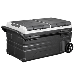 Dellonda DG127 Dual Zone Portable Fridge, Freezer & Cool Box with LED Display, 75 Litre Capacity, 12/24V