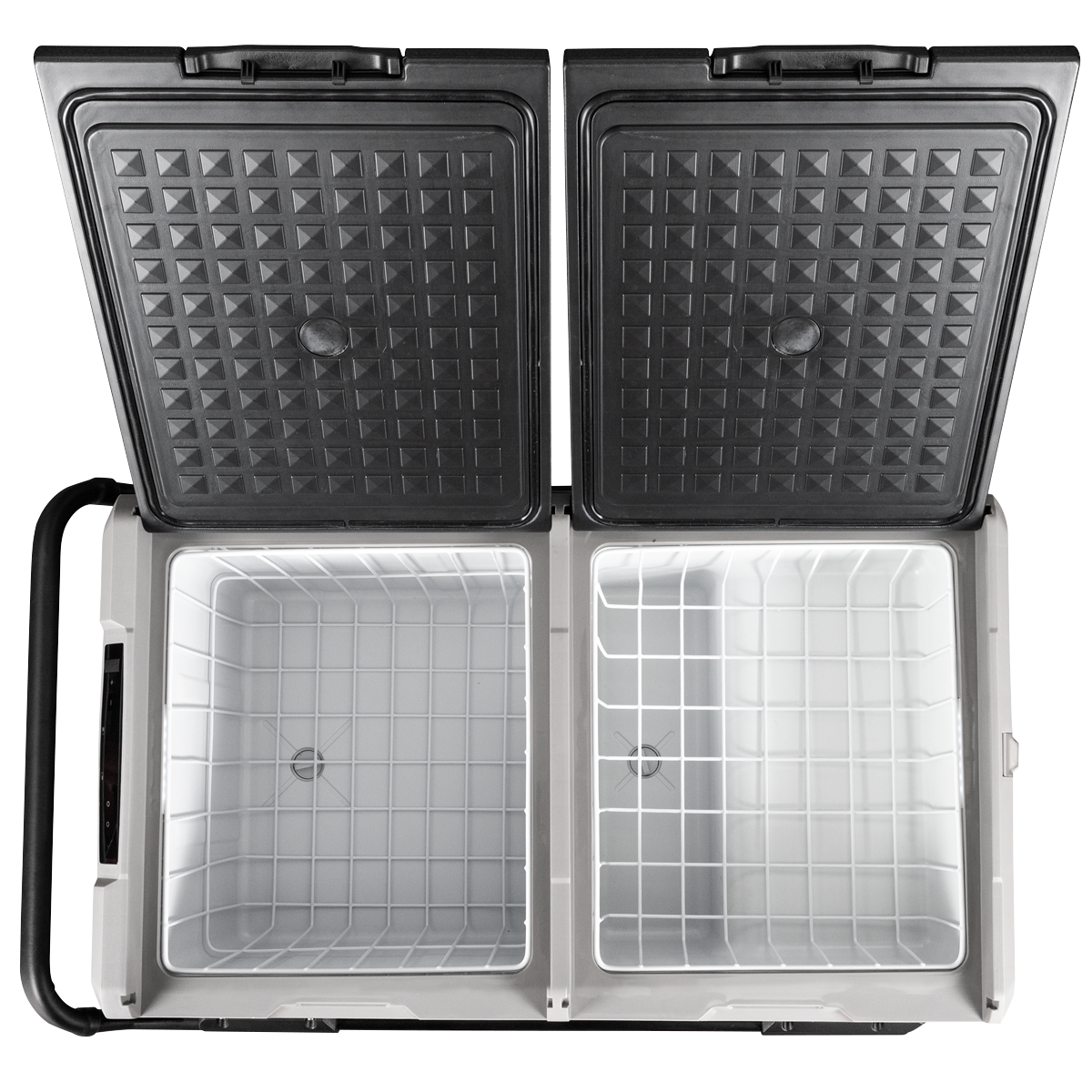 Dellonda DL128 Dual Zone Portable Fridge Freezer & Cool Box with LED Display, 95 Litre Capacity, 12/24V