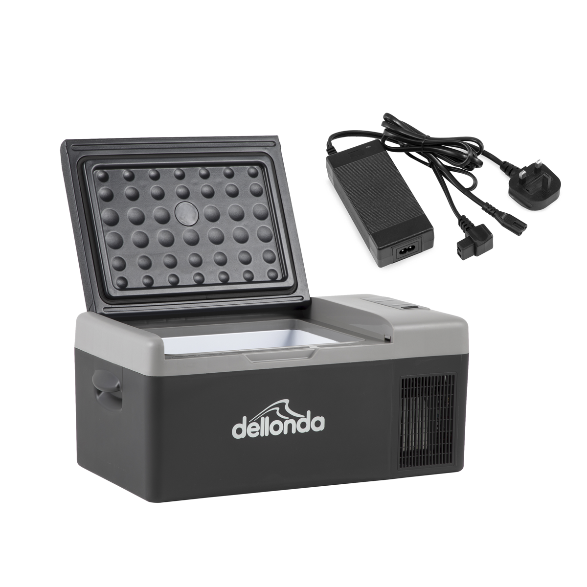 Dellonda Portable Fridge Freezer/Cool Box with LED Display & AC/DC 230V Adaptor 15L