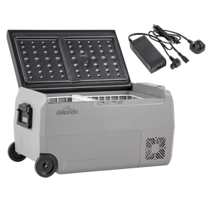 Dellonda Portable Fridge Freezer/Cool Box with LED Display & AC/DC 230V Adaptor 36L