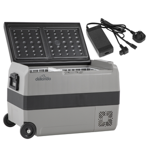 Dellonda Portable Fridge Freezer/Cool Box with LED Display & AC/DC 230V Adaptor 50L