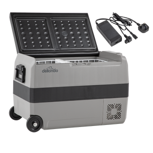 Dellonda Portable Fridge Freezer/Cool Box with LED Display & AC/DC 230V Adaptor 50L