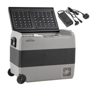 Dellonda Portable Fridge Freezer/Cool Box with LED Display & AC/DC 230V Adaptor 60L