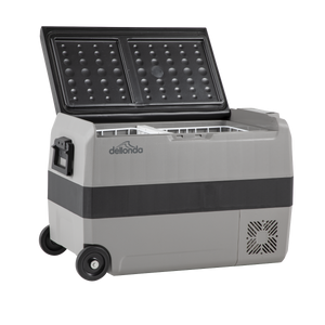 Dellonda DL14 Dual Zone Portable Fridge, Freezer & Cool Box with LED Display, 50 Litre Capacity, 12/24V