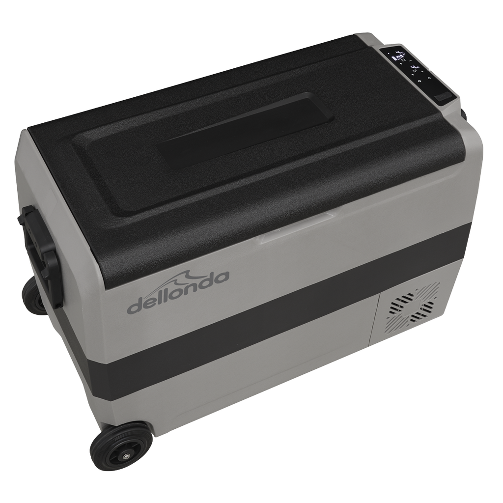 Dellonda DL14 Dual Zone Portable Fridge, Freezer & Cool Box with LED Display, 50 Litre Capacity, 12/24V