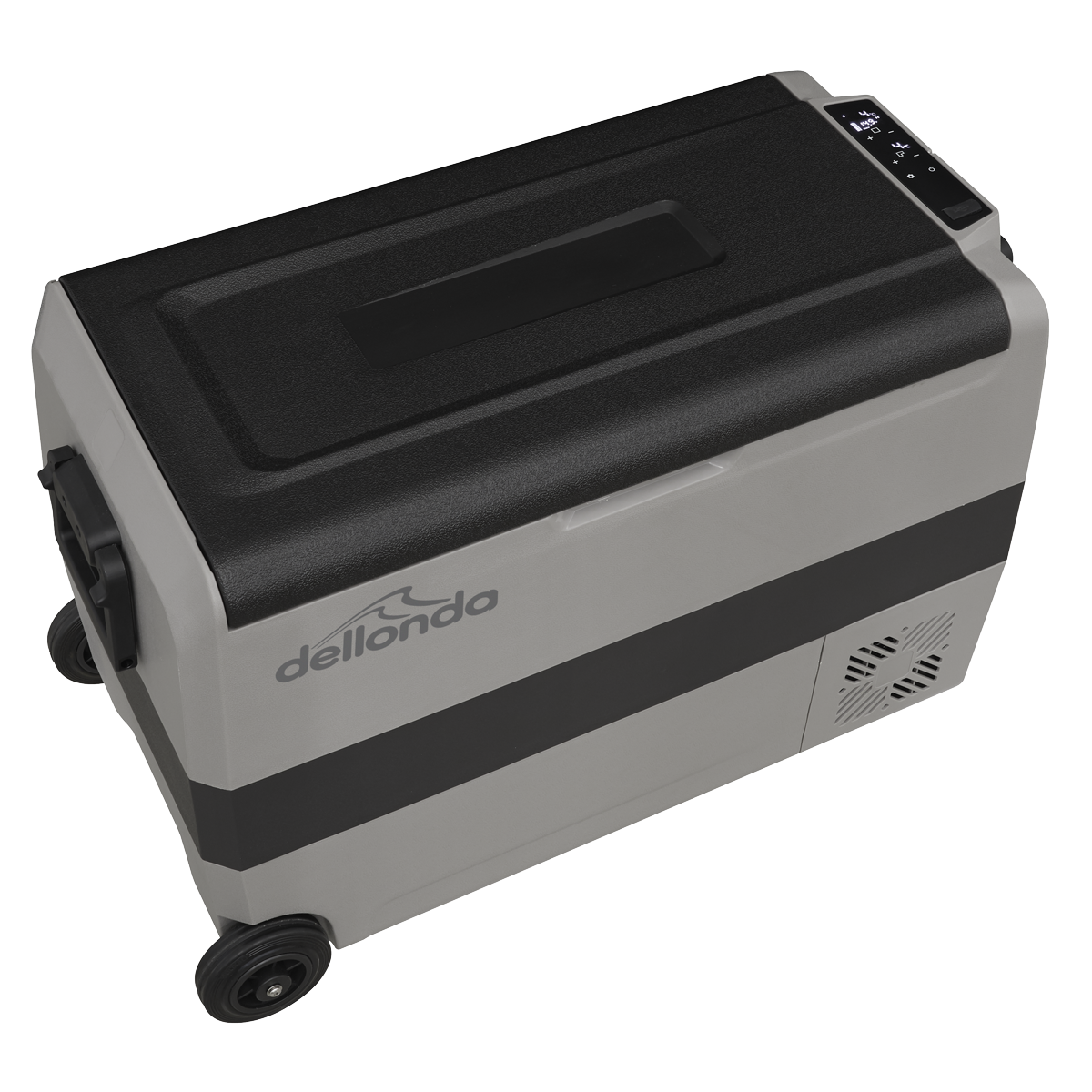 Dellonda DL14 Dual Zone Portable Fridge, Freezer & Cool Box with LED Display, 50 Litre Capacity, 12/24V