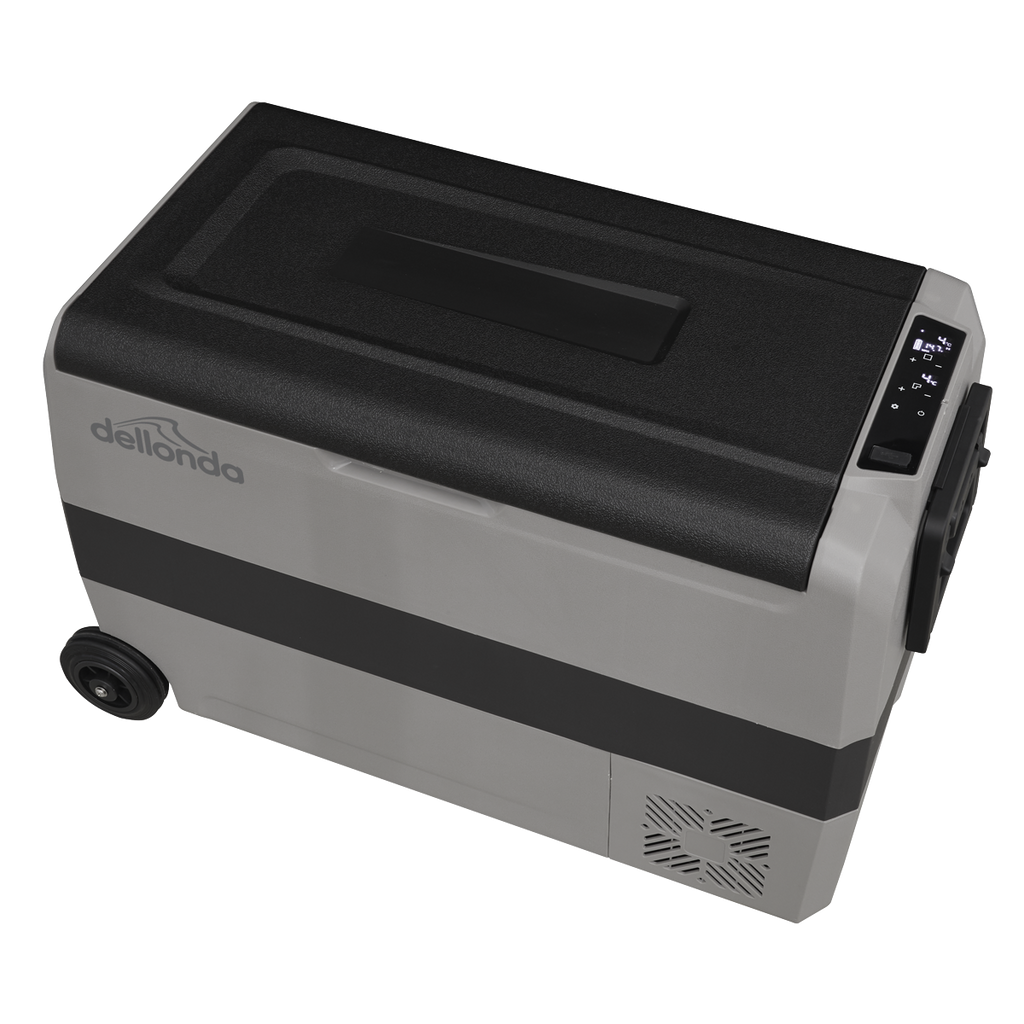 Dellonda DL14 Dual Zone Portable Fridge, Freezer & Cool Box with LED Display, 50 Litre Capacity, 12/24V