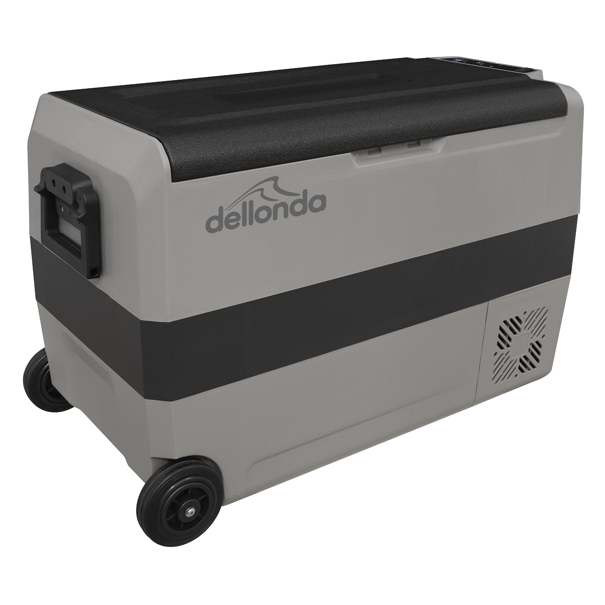 Dellonda DL14 Dual Zone Portable Fridge, Freezer & Cool Box with LED Display, 50 Litre Capacity, 12/24V